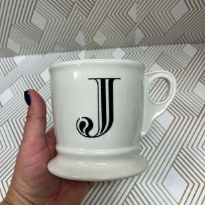 VINTAGE - ANTHROPOLOGIE Monogram "J" Coffee/Tea Mug